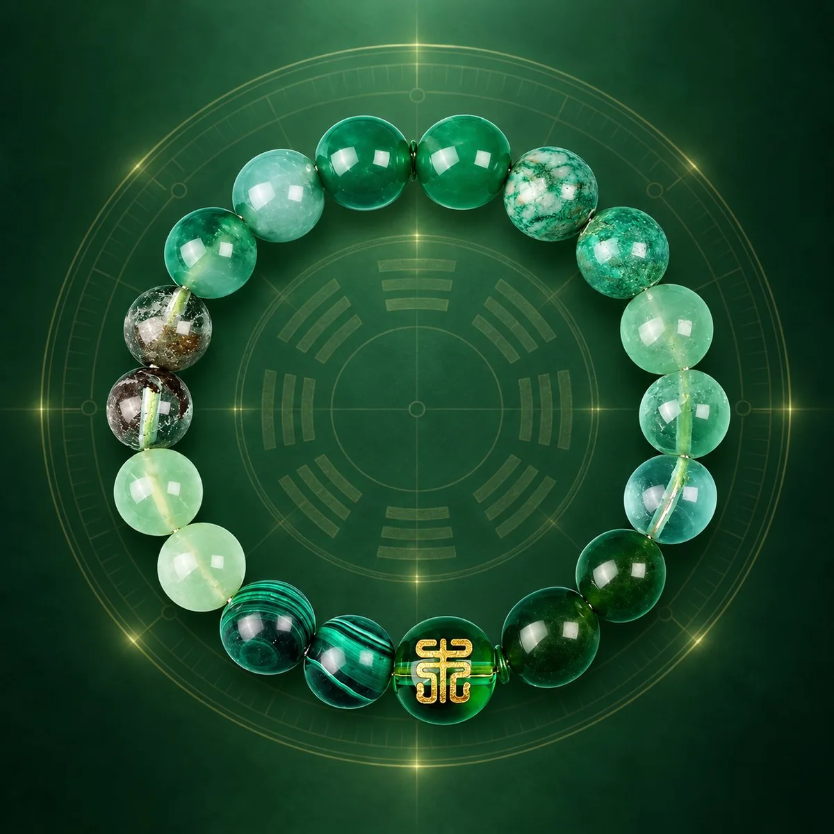 Emerald Wood Bracelet — design reference