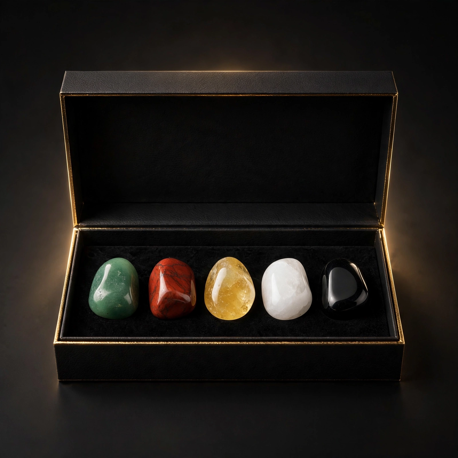 Five Elements Tumbled Stones — design reference