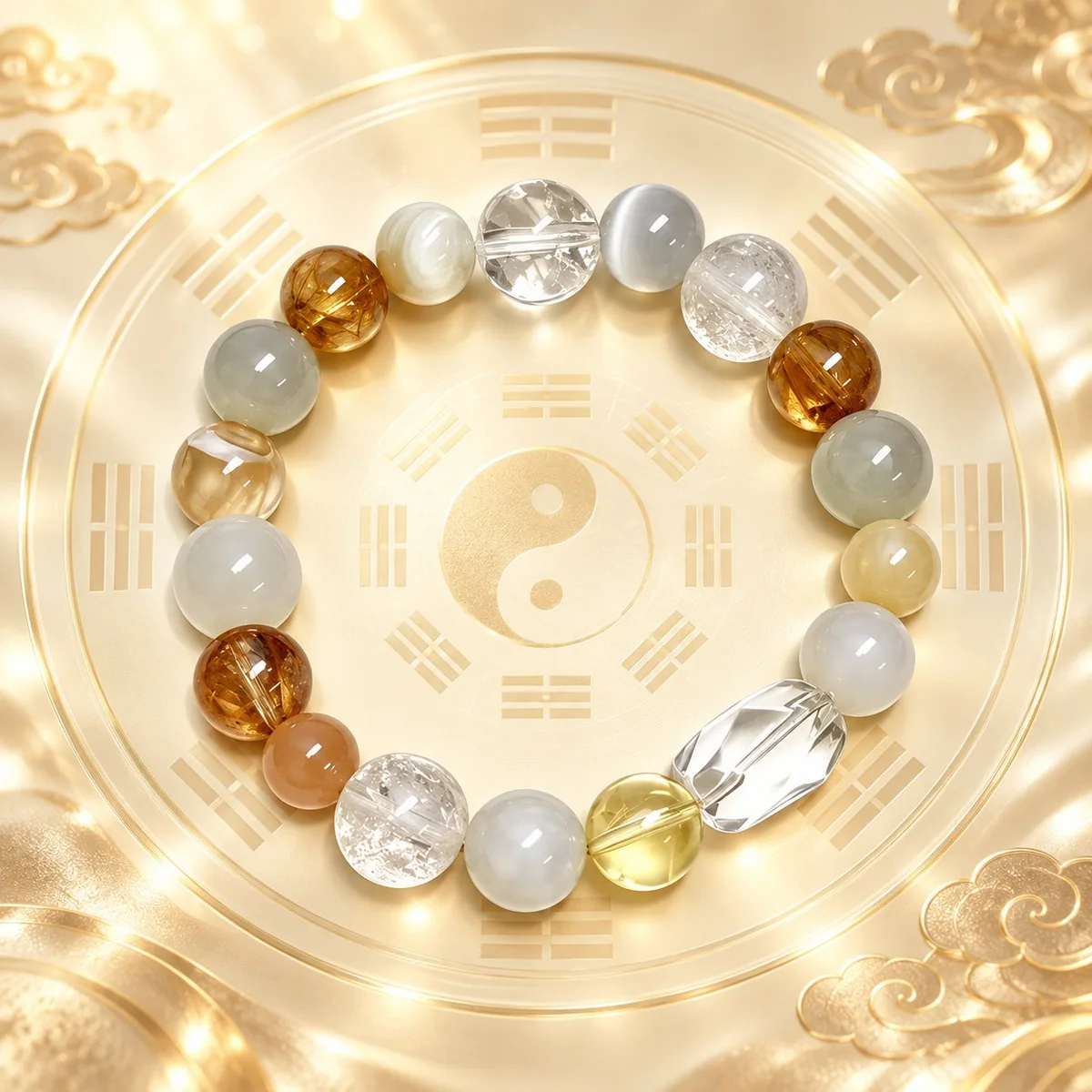 Golden Metal Balance Bracelet — design reference