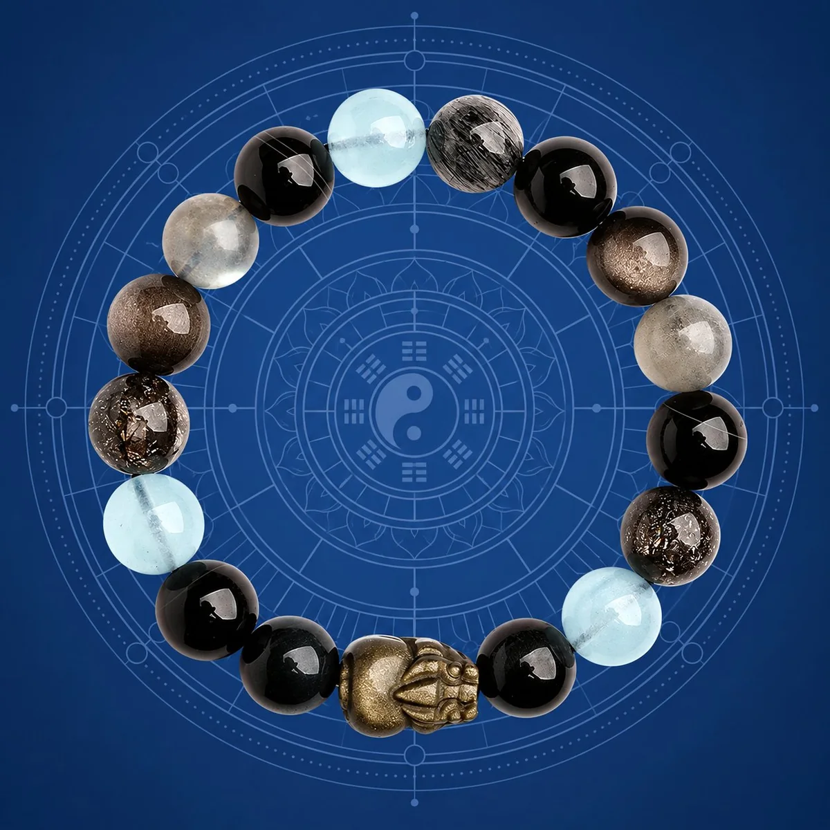 Obsidian Pixiu Bracelet — design reference
