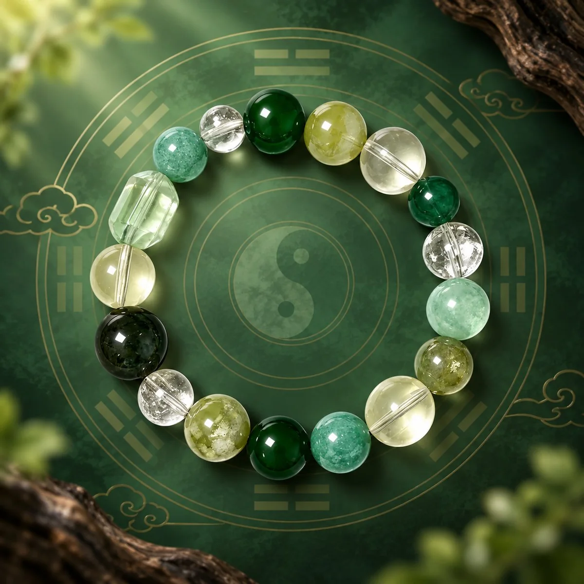 Wood Element Growth Bracelet — design reference